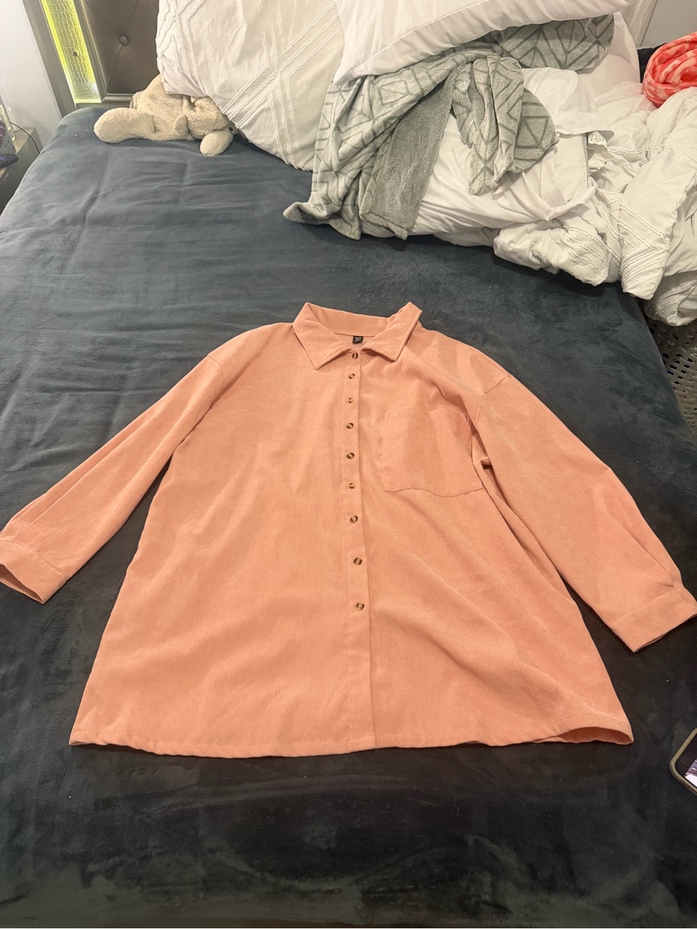 Women's Dusty Rose Button-Up dress Shirt